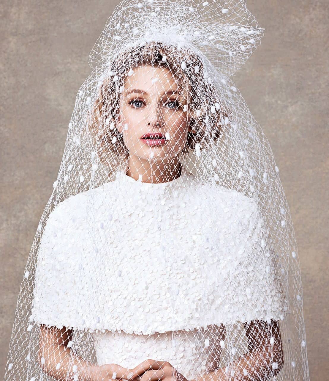 bridal-hair-veil-6 bride's hairstyling with lace veil