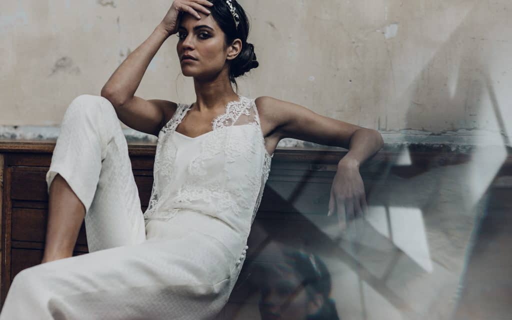 The bride wears pants!