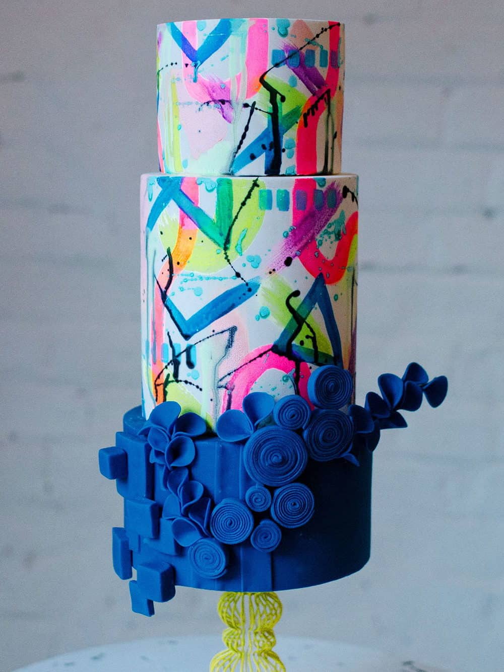 pop art wedding cake